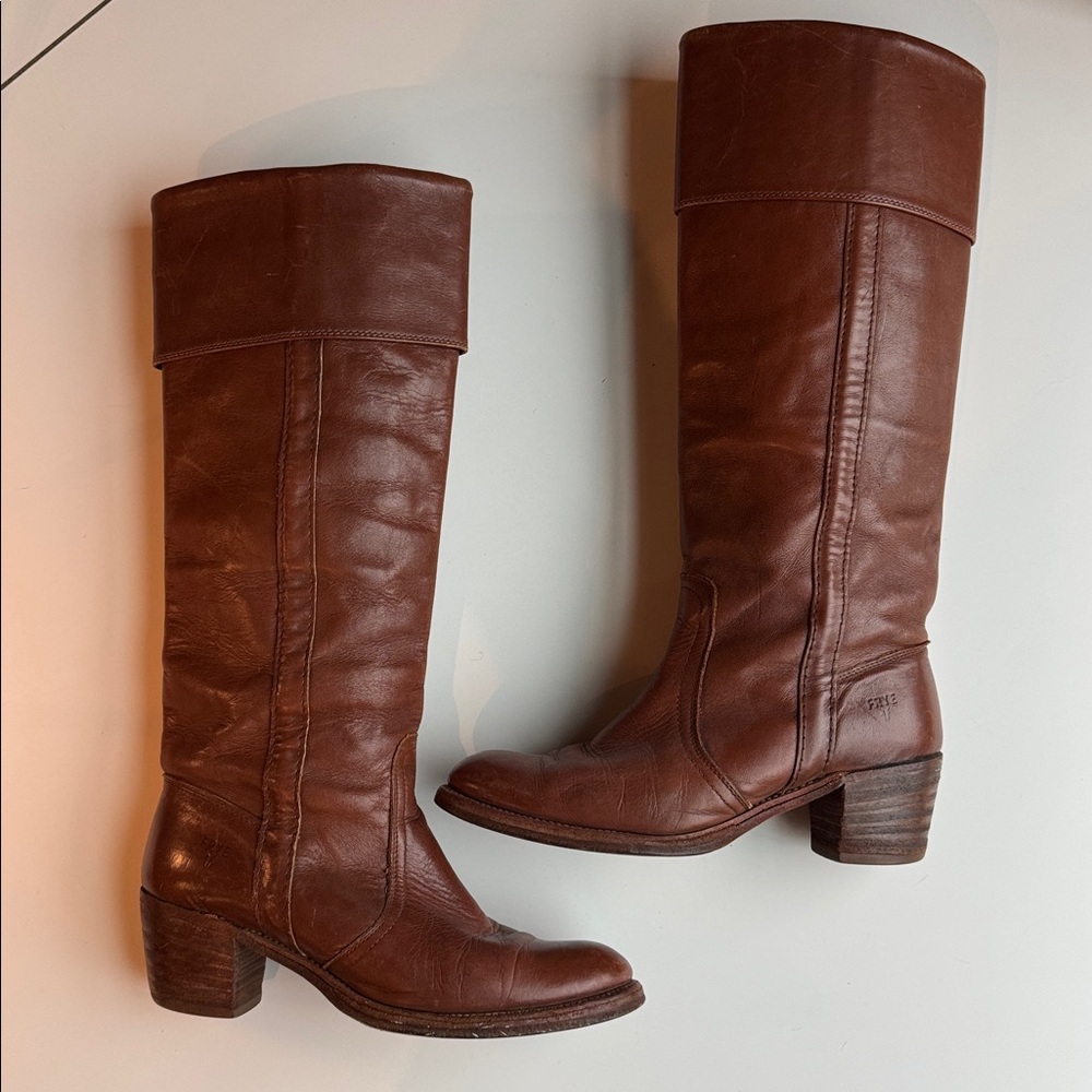 Vintage 1970s Frye Campus Cuff Boot
